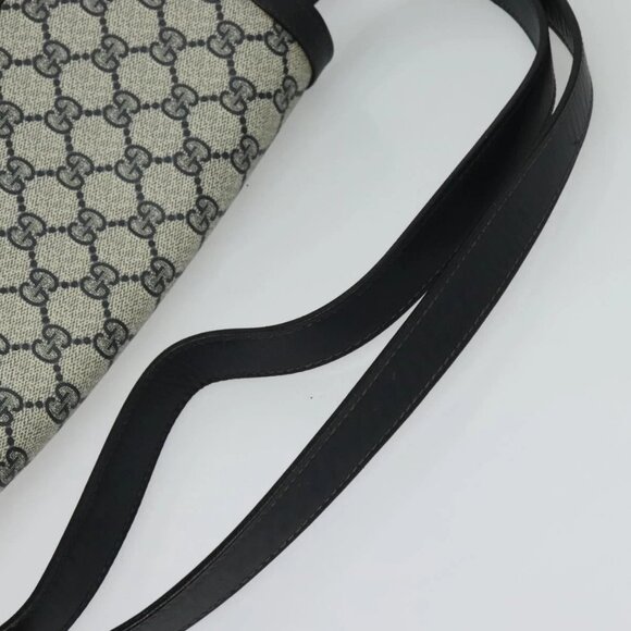 GUCCI GG Supreme Shoulder Bag PVC Navy Gold Auth ep10820 - Picture 8 of 16